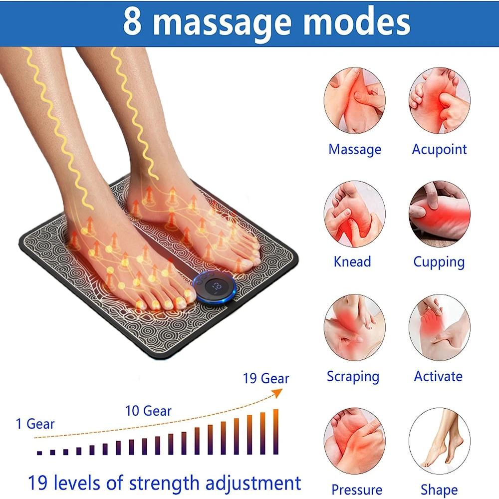 EMS Foot & Leg Massager Mat
