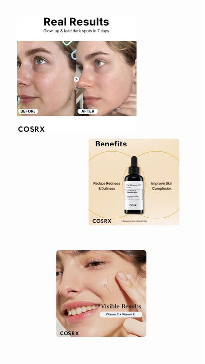 COSRX The Vitamin C 13 Serum – Brighten, Repair & Glow Naturally Beauty sphere