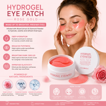 Rose Gold Hydrogel Under Eye Patches