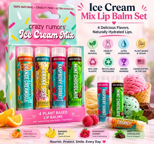 Ice Cream Mix Lip Balm Set 🍦