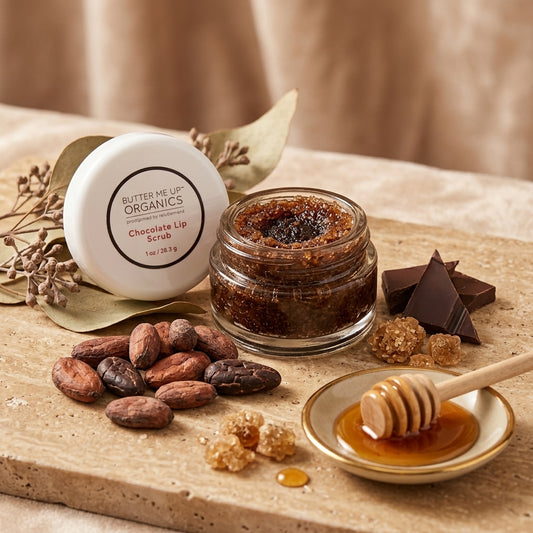 Organic Chocolate Lip Scrub Flaky Chapped Lips