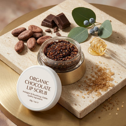 Organic Chocolate Lip Scrub Flaky Chapped Lips