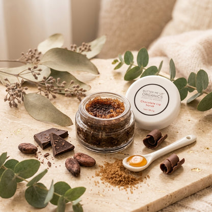 Organic Chocolate Lip Scrub Flaky Chapped Lips