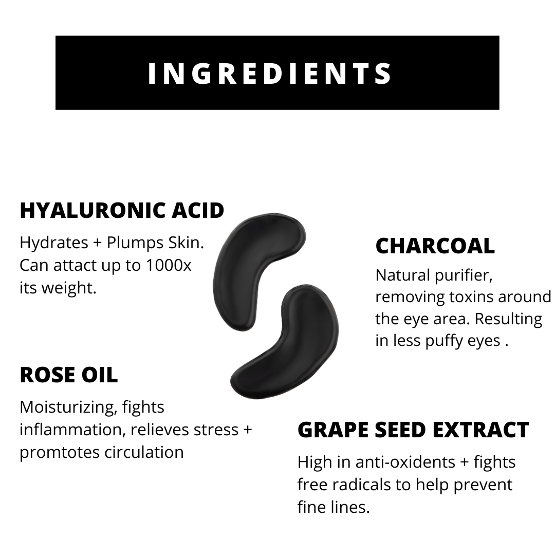 PURE SOL. Charcoal Hydrogel Under Eye patches
