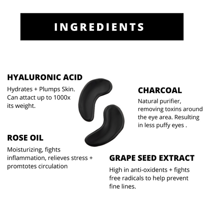 PURE SOL. Charcoal Hydrogel Under Eye patches